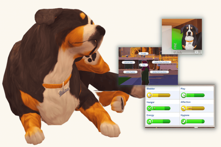 Dog Sim Mod, pet care mod for The Sims, realistic dog behavior, custom dog interactions, enhanced pet features, Must Have Mods for Sims gaming.