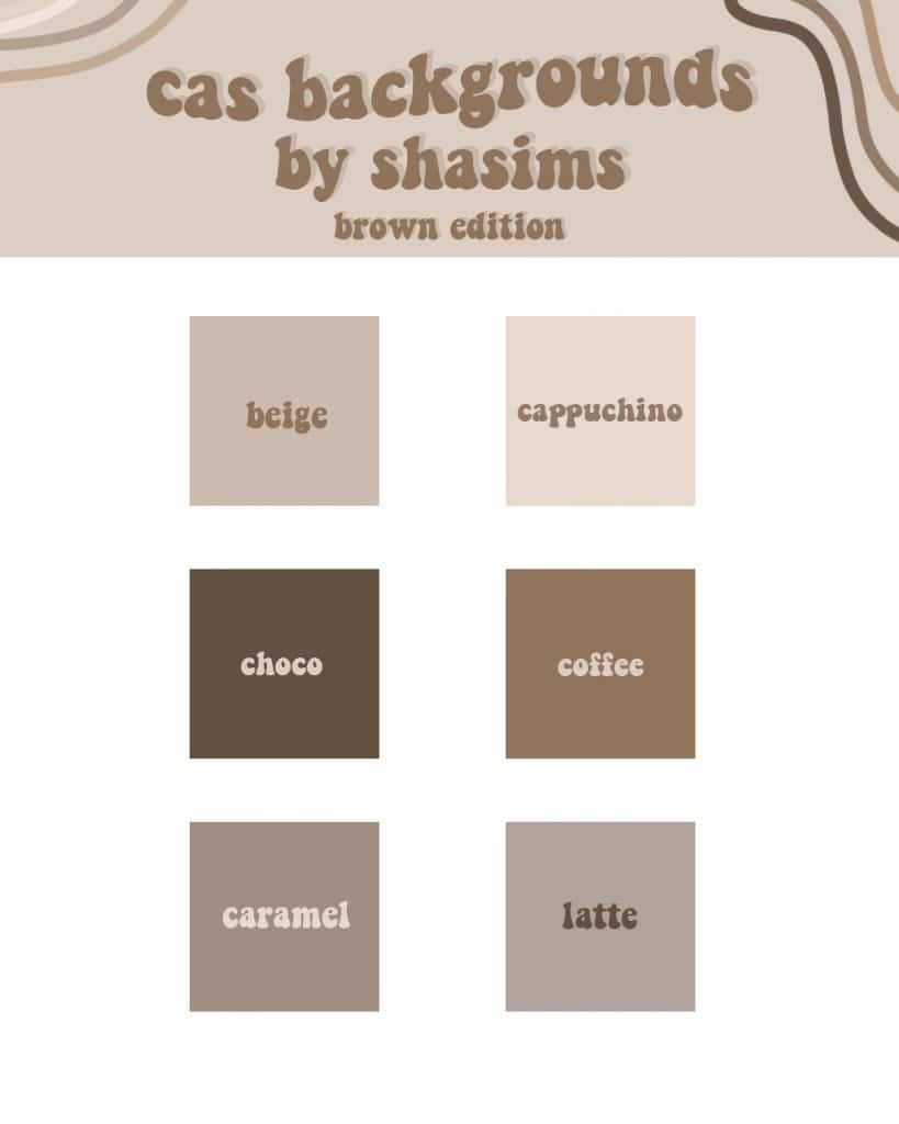 Sims 4 Brown CAS Backgrounds