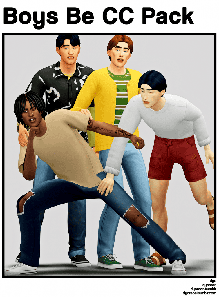 Sims 4 CC Clothes Pack for Male Sims