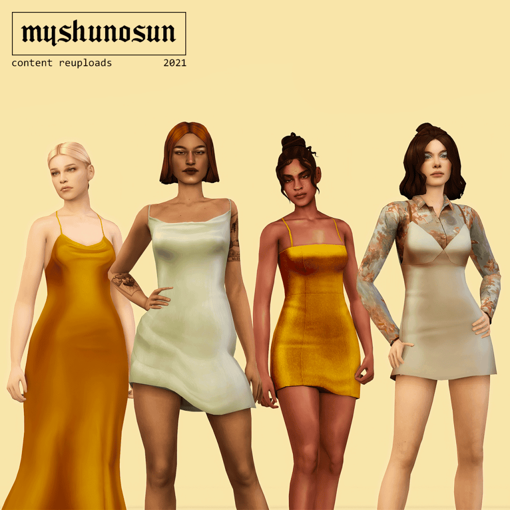 Sims 4 Dresses CC Pack