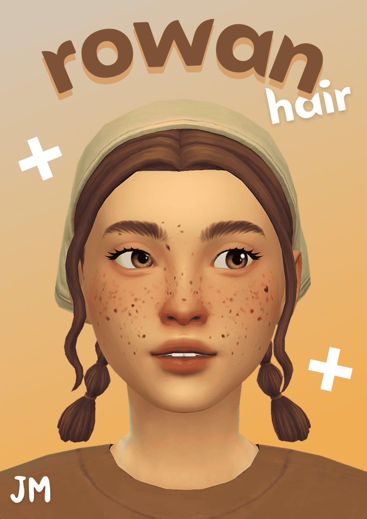 Rowan Sims 4 Y2K CC Hair