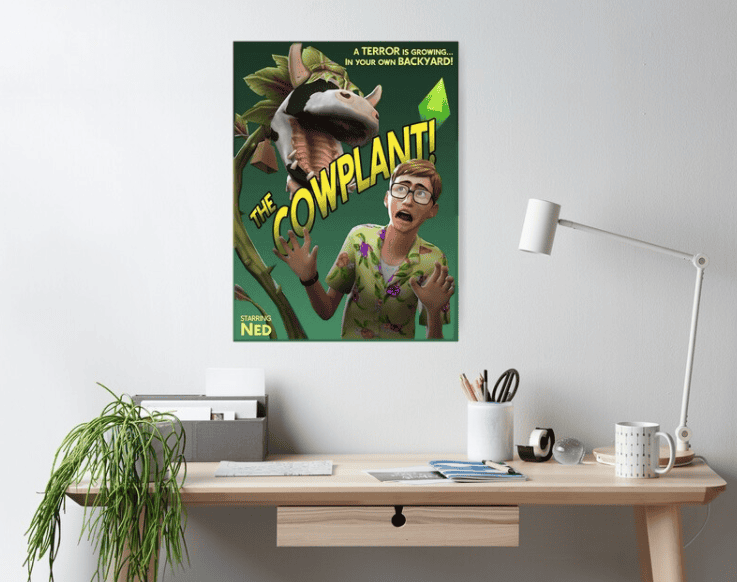 Cowplant Sims 4 Movie Poster