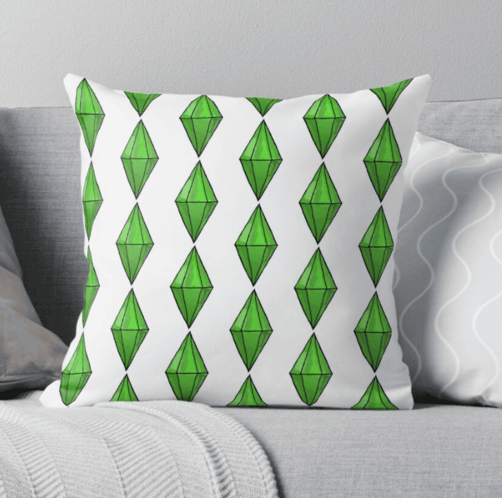 Sims Throw Pillow