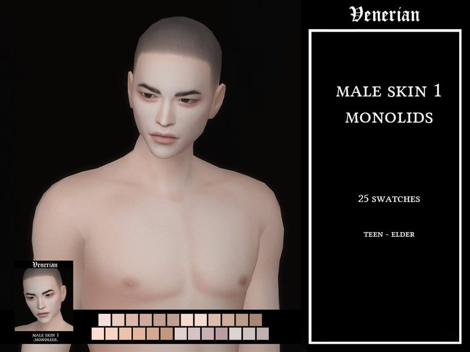 Male Skin (Monolids) Light To Medium Skintones