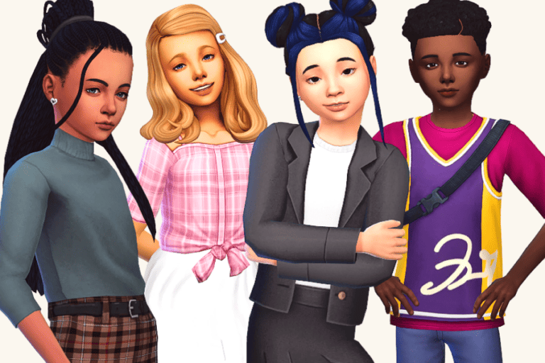 Dream house building sim characters with diverse styles and outfits, showcasing immersive customization options for virtual life simulation games on Must Have Mods website.