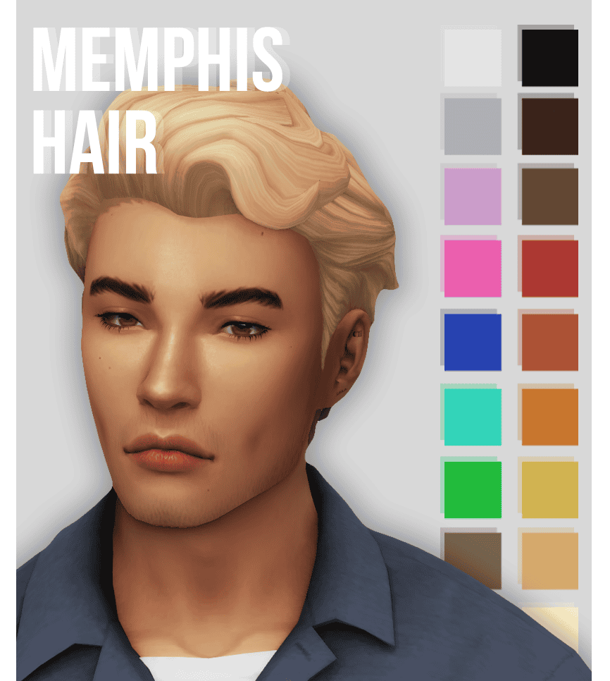 Sims 4 Wavy Male Hair