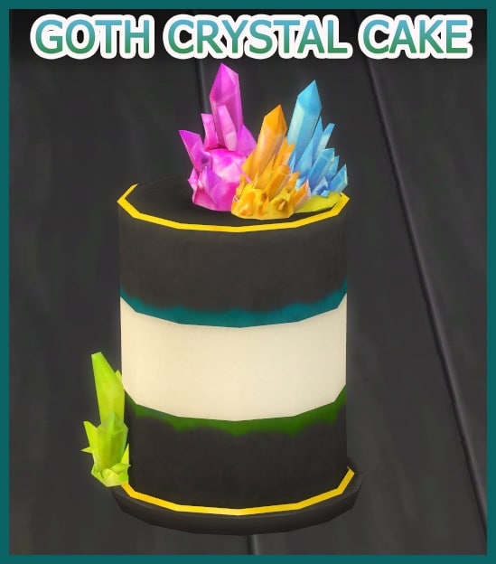 Sims 4 Goth Crystal Cake