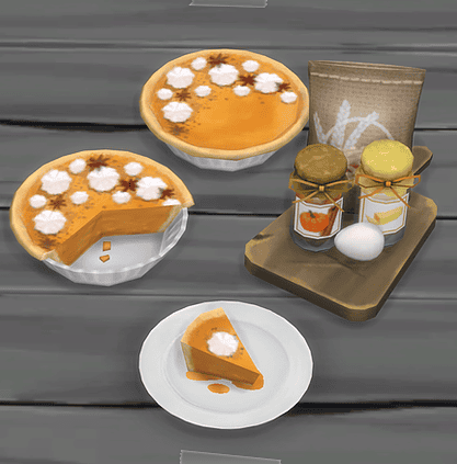 Sims 4 Pumpkin Pie CC