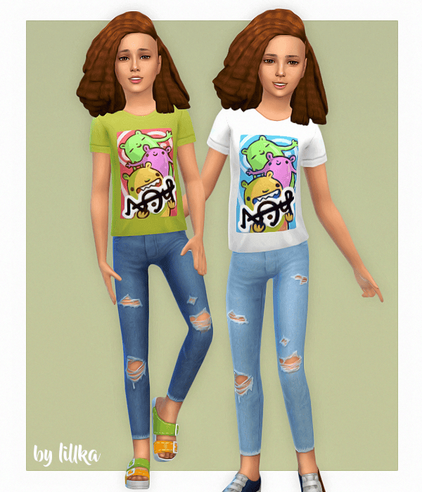 Sims 4 Girls Clothes Set