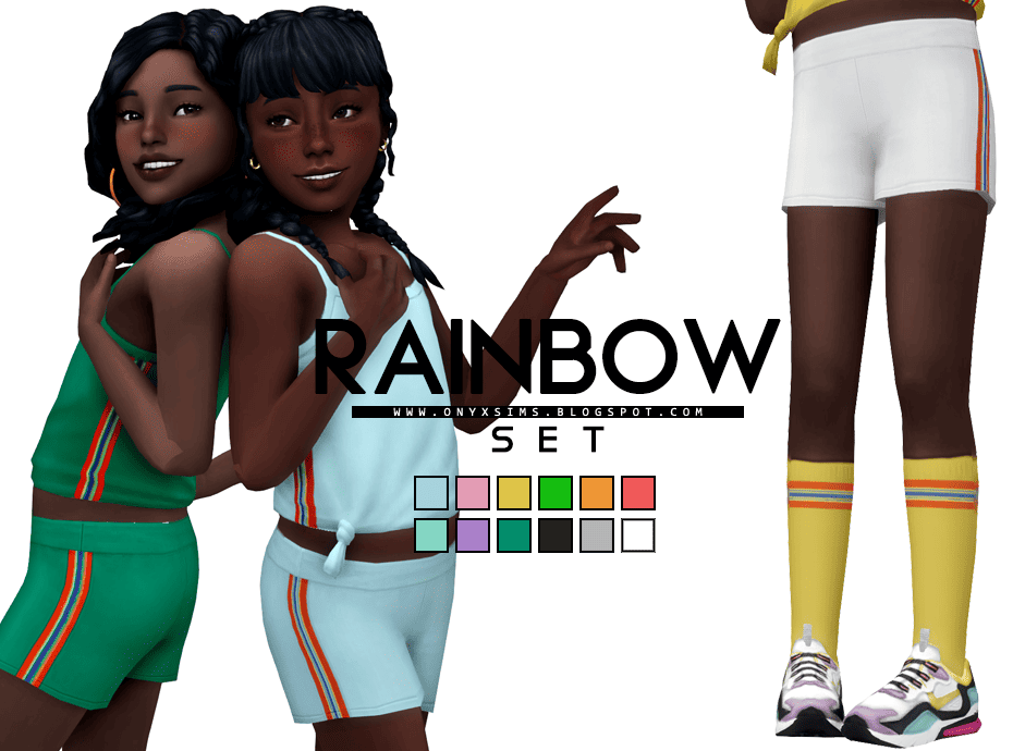 Sims 4 Kids Rainbow Gym Set