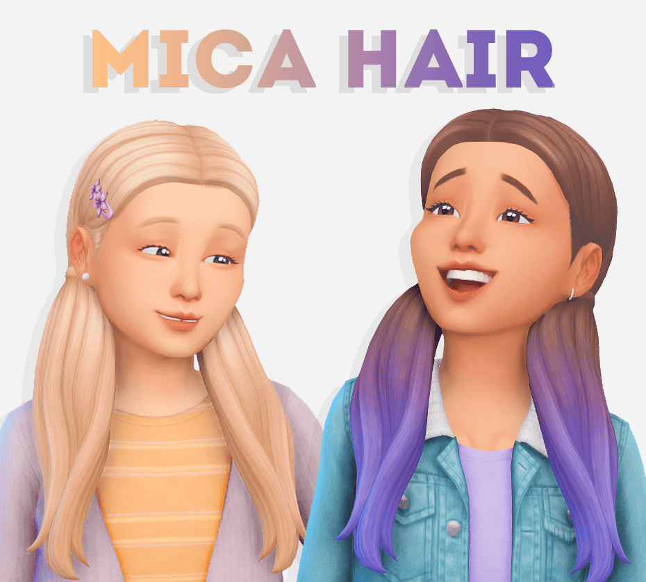 Sims 4 CC Child Hair Conversion