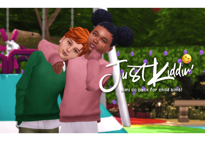 Just Kiddin’ Sims 4 Kids CC Pack