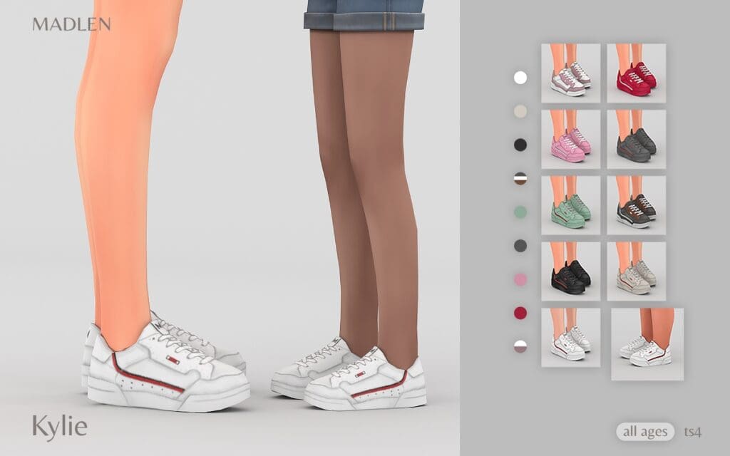 Sims 4 Kids CC Sneakers