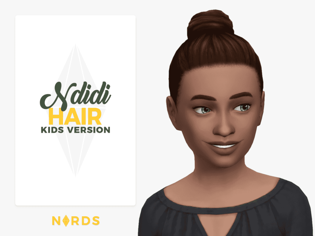 Sims 4 Kids Top Bun