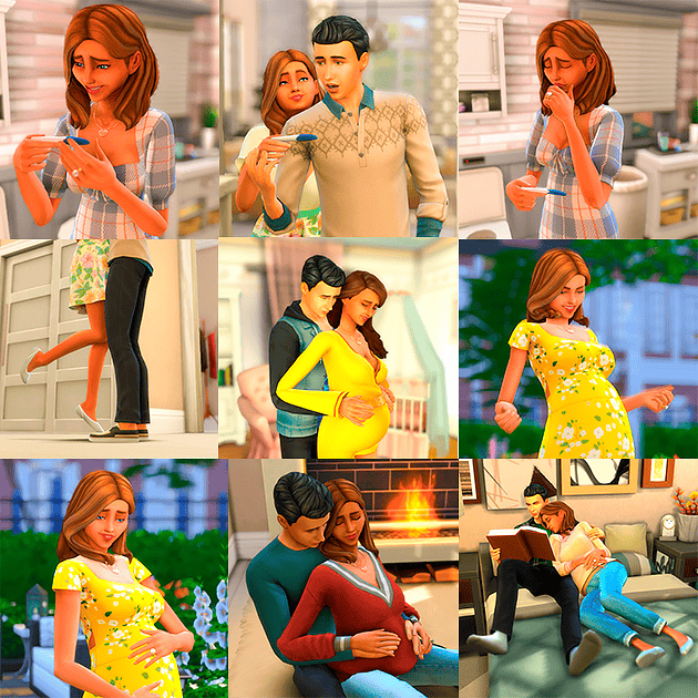 Sims 4 Pregnancy Animation Pose Pack