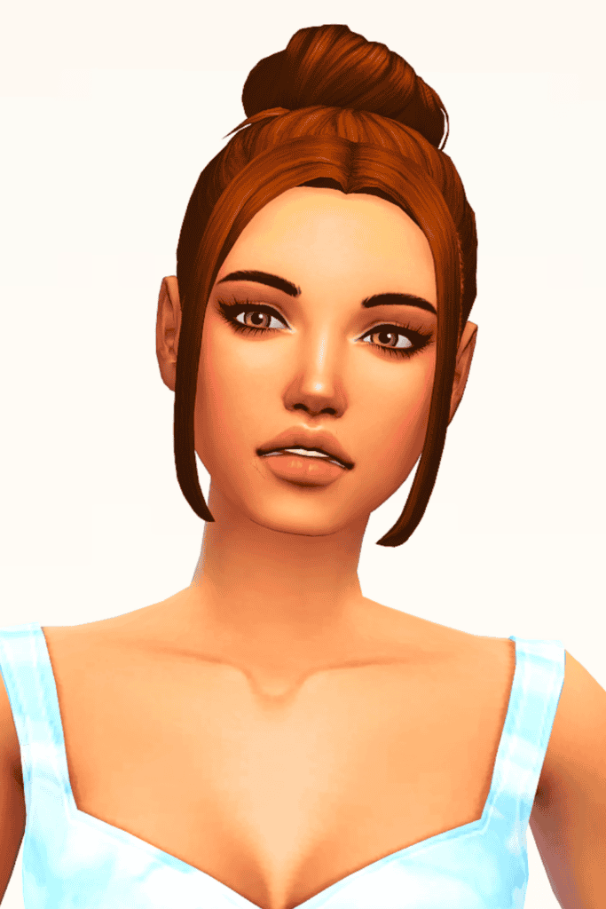 Sims 4 Top Bun Hair