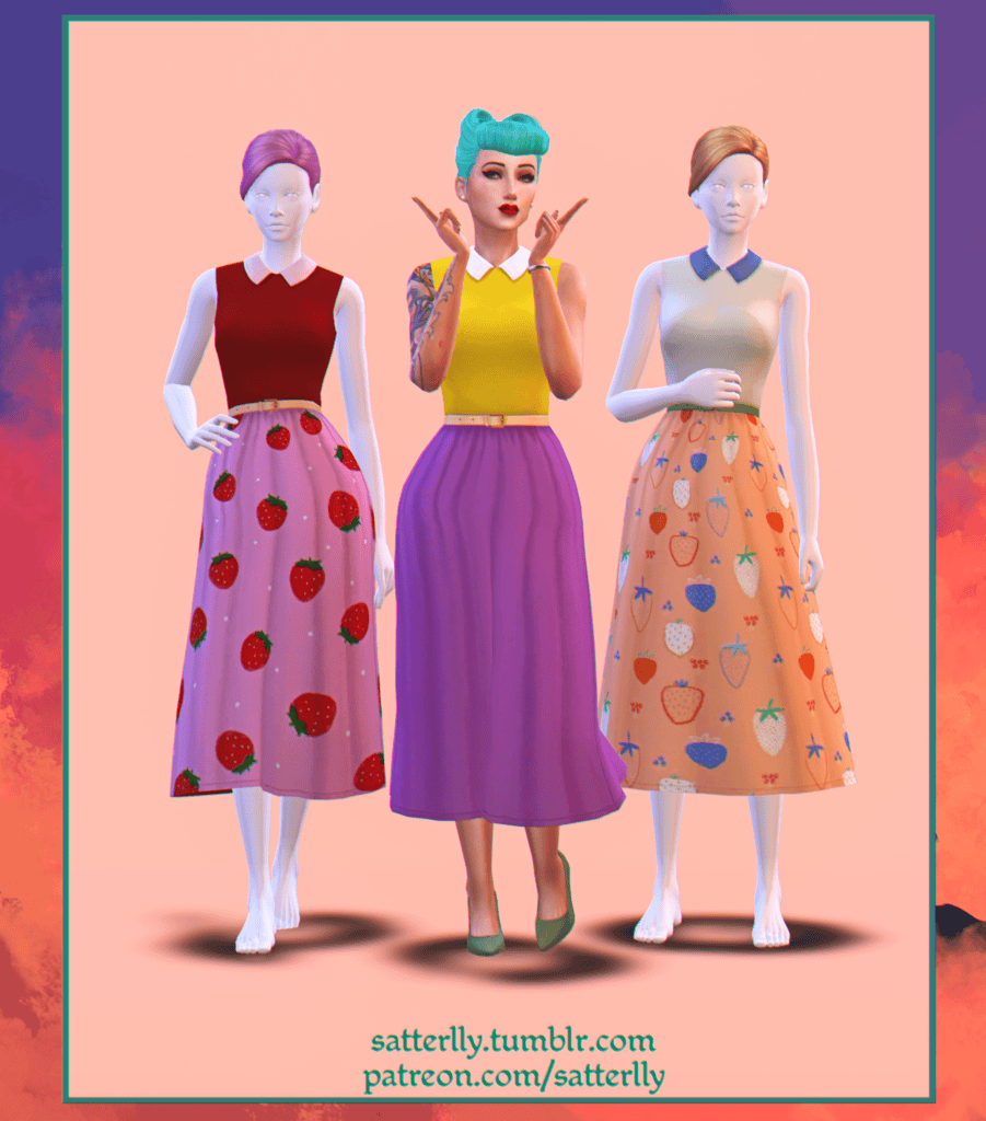 Sims 4 50s Dress CC