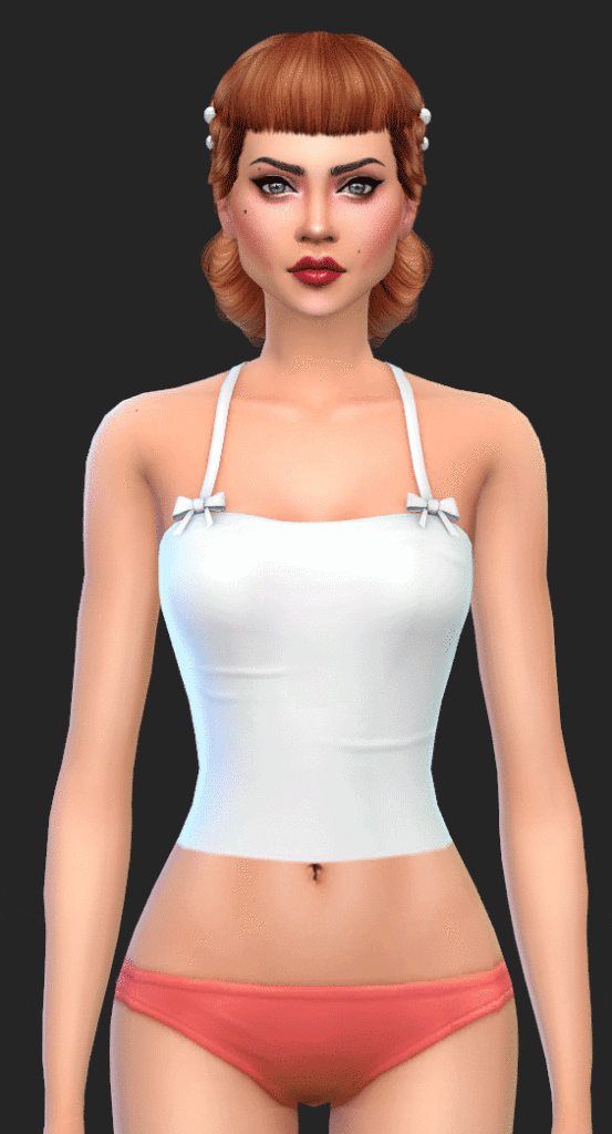 Sims 4 50s Halter Top & Heels