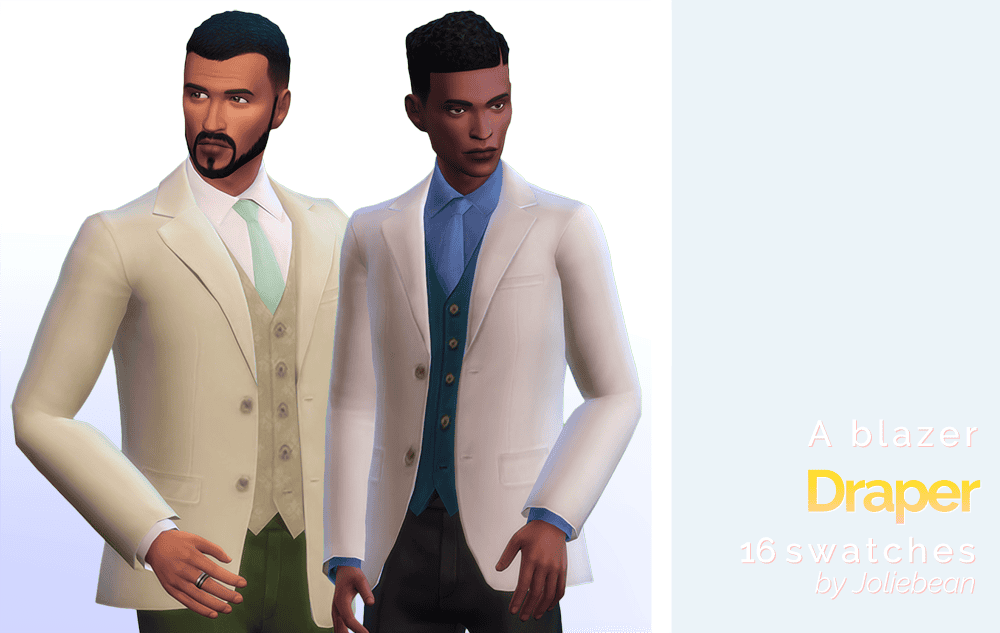 50s Style Blazer for Male Sims