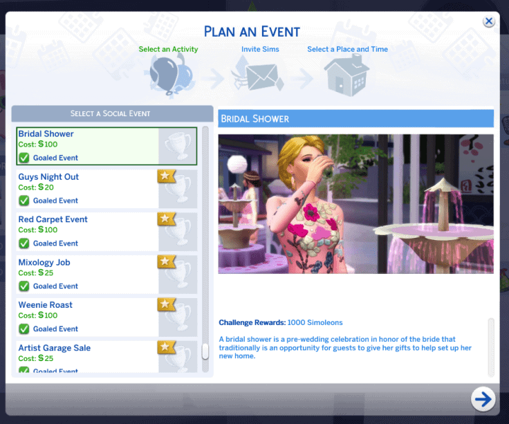 Sims 4 Bridal Shower Event Mod