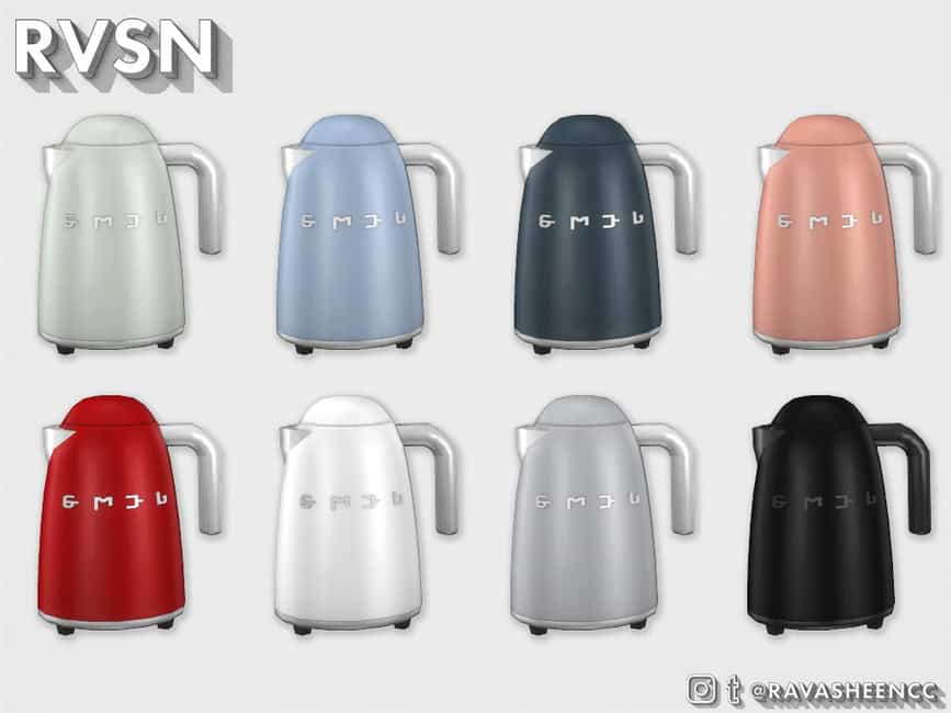 Sims 4 50s CC Tea Kettle