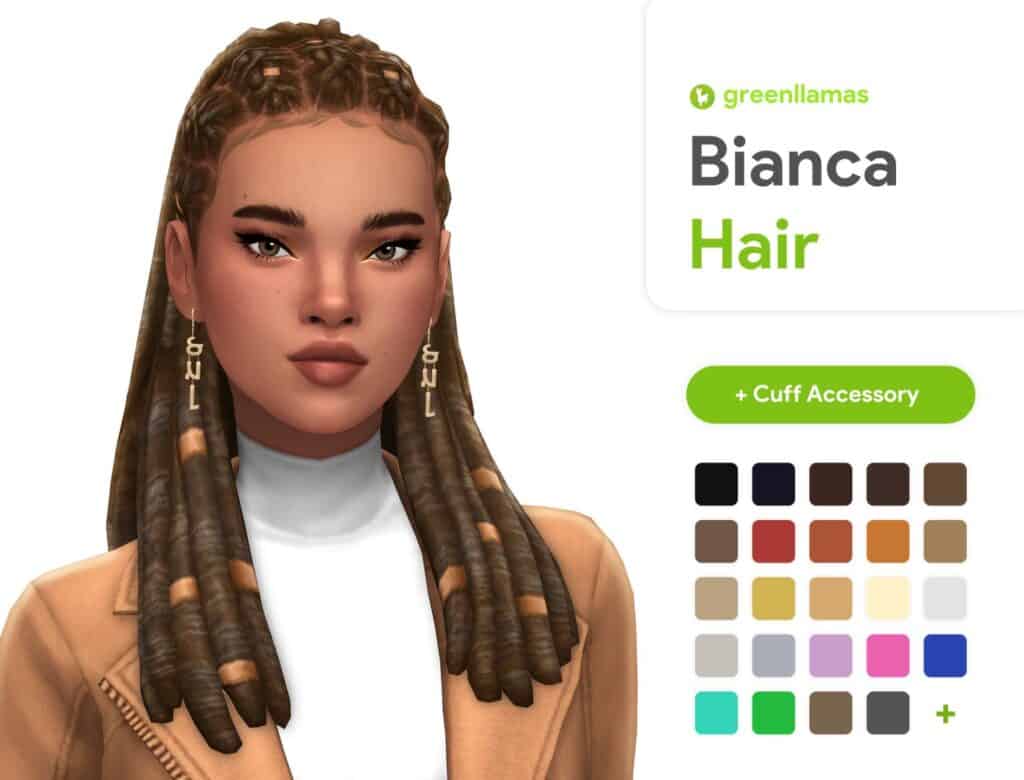 Sims 4 Dreads Hair CC