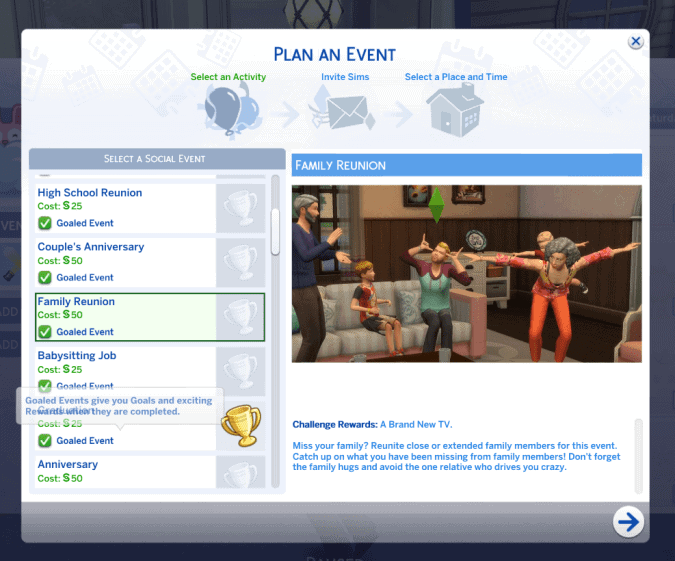 Sims 4 Family Reunion Event Mod
