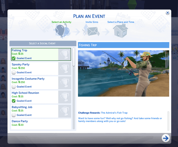 Sims 4 Fishing Trip Event Mod