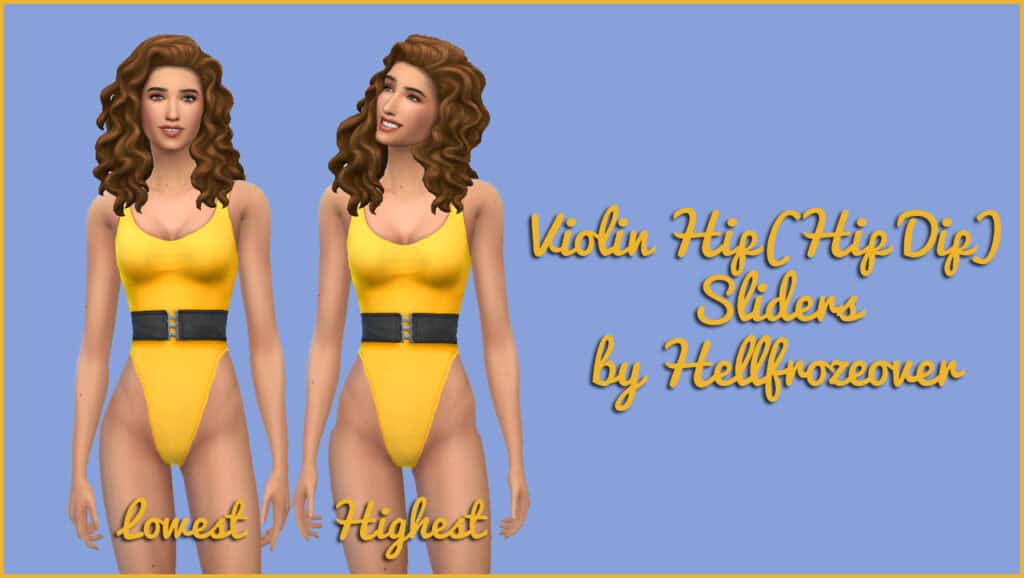 Sims 4 Hip Dips Slider Mod
