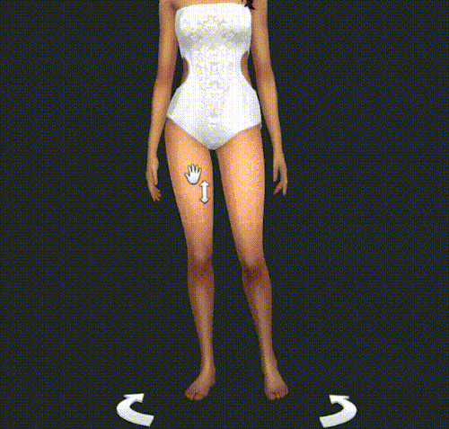 Sims 4 Leg Slider for Inner Thigh & Calf