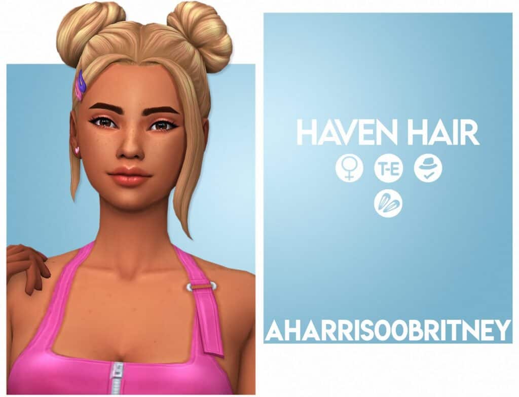 Sims 4 Space Buns Hair