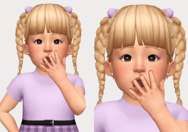Toddler Braided Pigtails