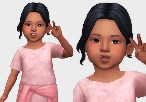 Sims 4 Toddler CC Bun