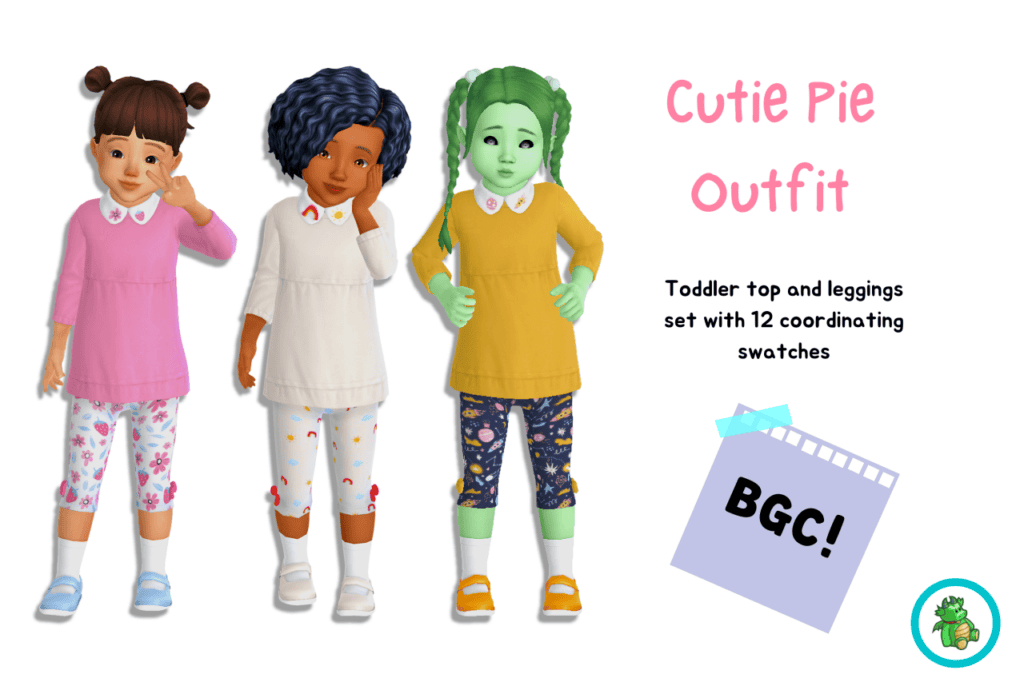 Cutie Pie Sims 4 Toddler CC Outfit