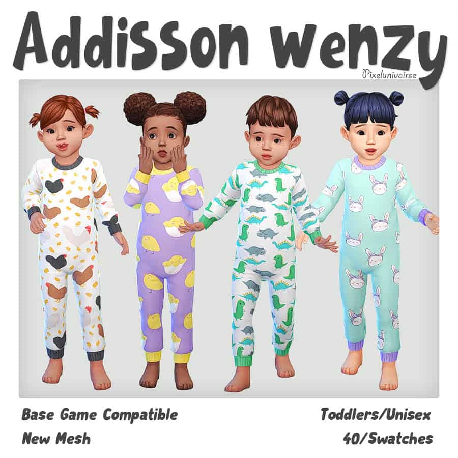 Sims 4 Toddler CC Pajamas