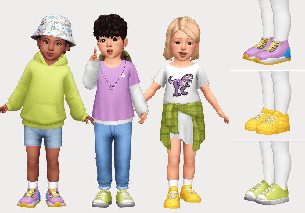 Sims 4 Toddler Shoe CC Pack