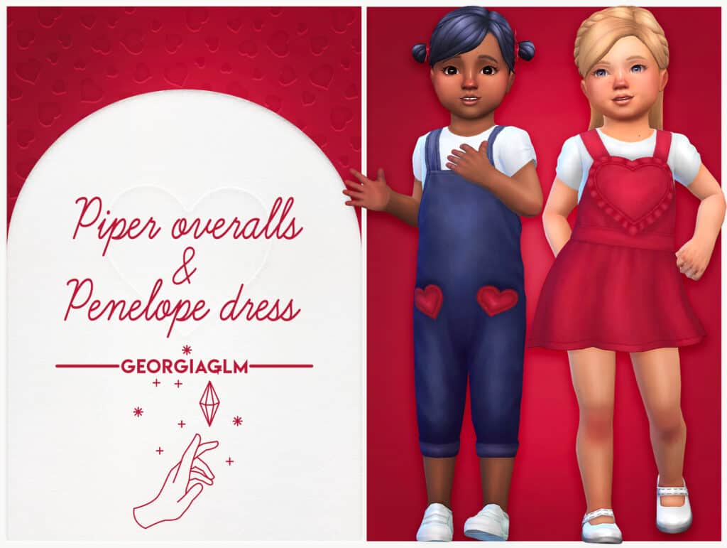 Sims 4 Toddler Valentines Day Outfits