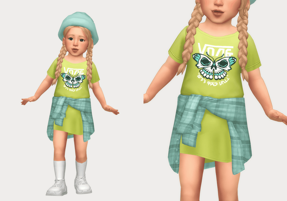 Sims 4 Toddler Tied Shirt Outfit