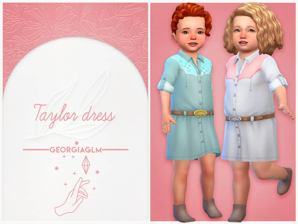 Sims 4 Strangerville Toddler CC Dress