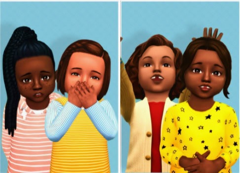 Sims 4 University Toddler Hair Conversions