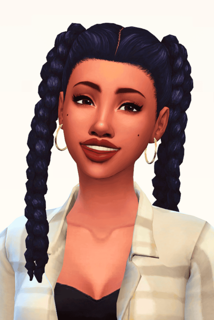 Sims 4 Twisted Pig Tails Hair