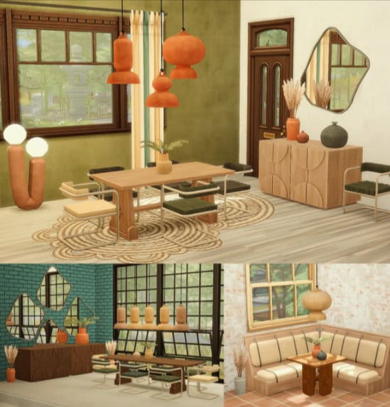 Blockhouse Sims 4 Dining CC Pack