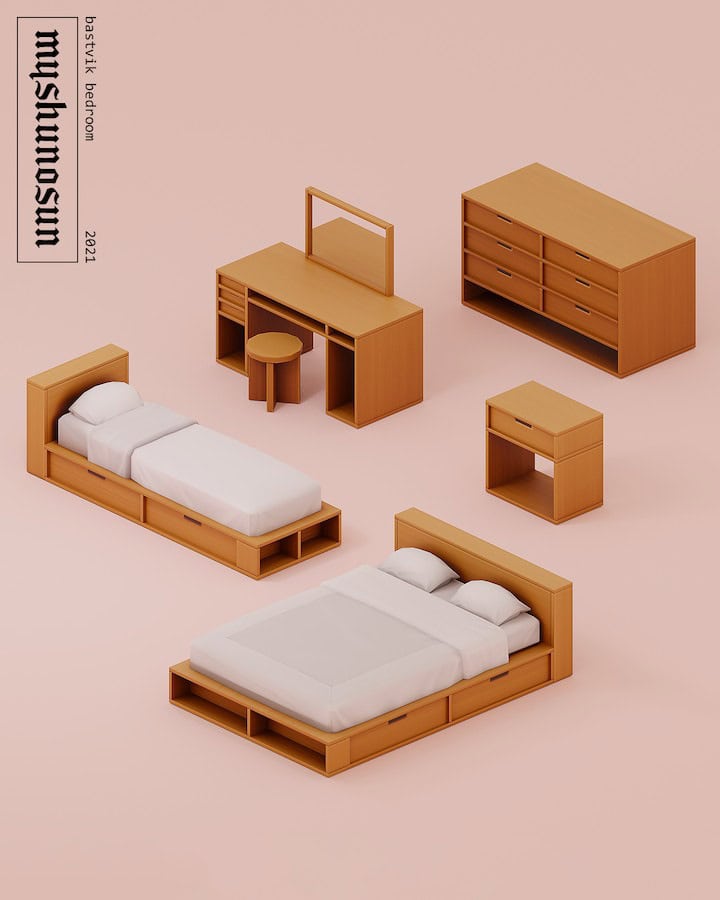 Bastvik Sims 4 Bedroom CC Pack