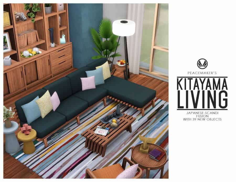 Living Room Sims 4 CC Pack