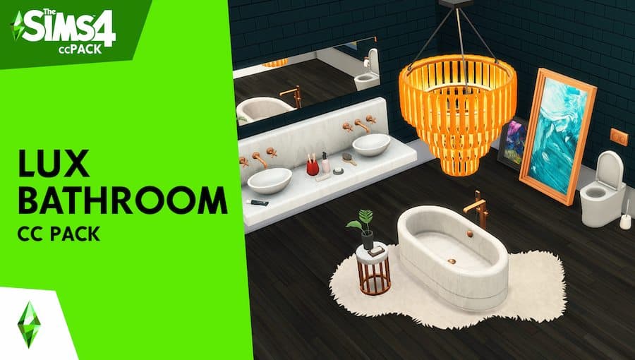 Lux Sims 4 Bathroom CC Pack
