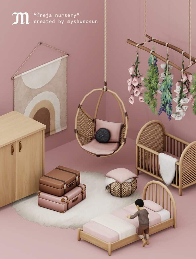 Nursery Sims 4 Furniture CC Pack
