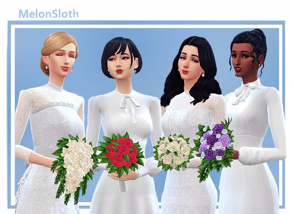Sims 4 Wedding Bouquet CC