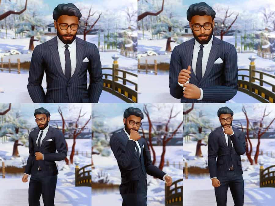 Sims 4 Male CAS Poses