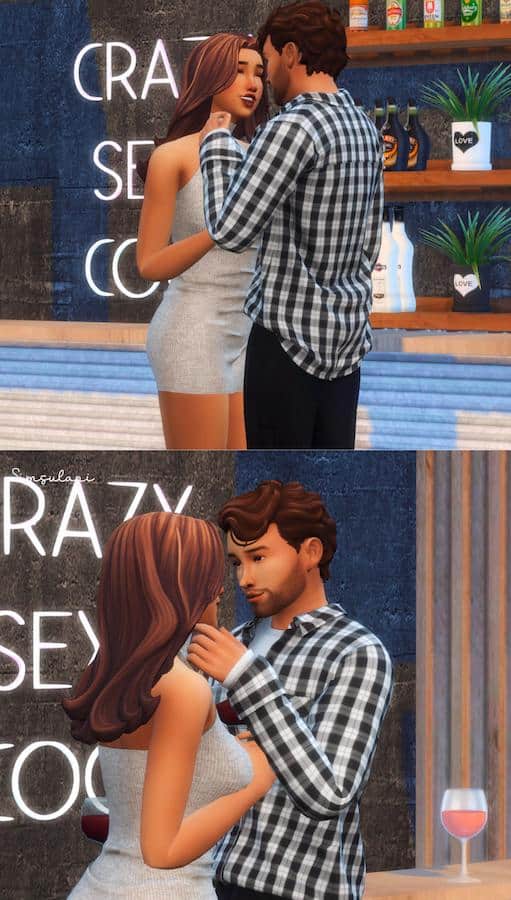 Sims 4 Couple Poses at a Bar