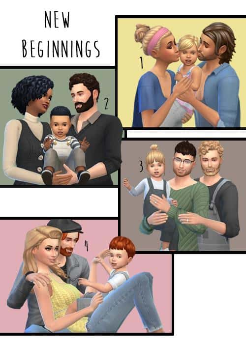 Family of 3 Sims 4 Gallery Poses